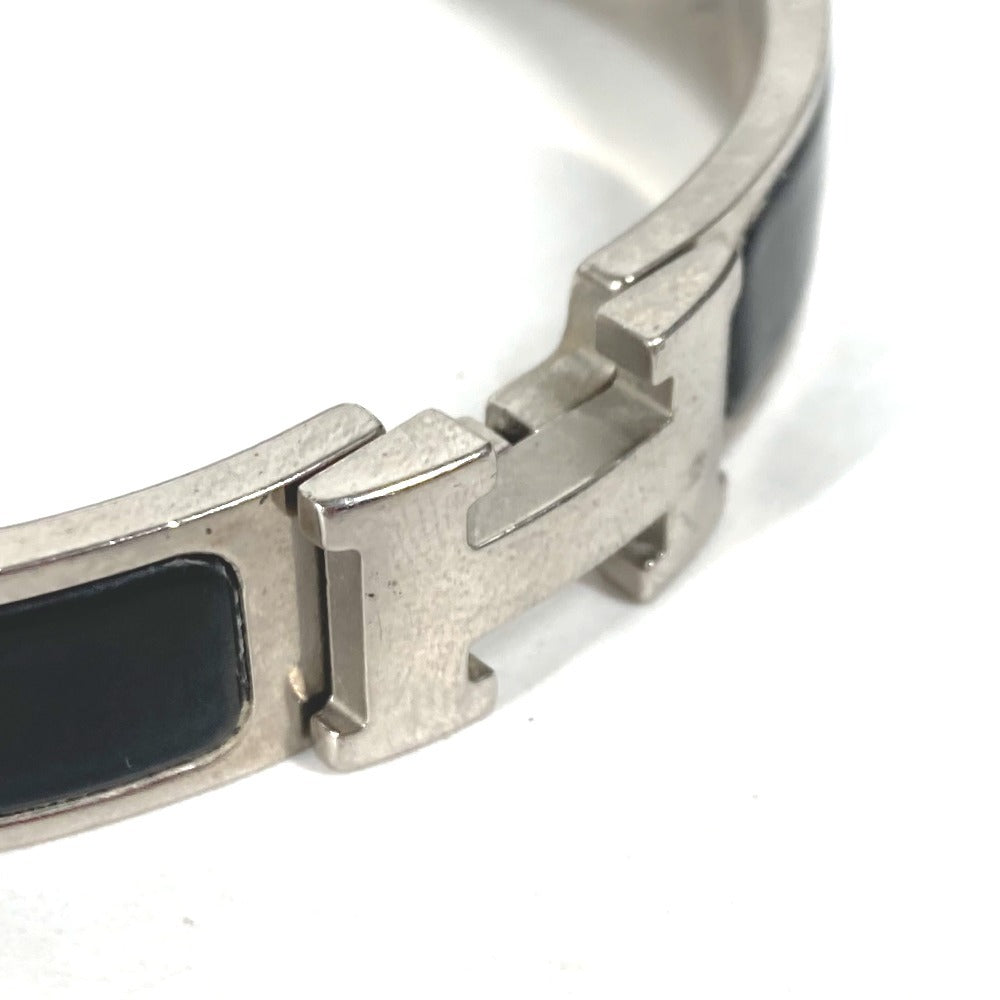 HERMES Bangle metal black Click crack PM Women  d
