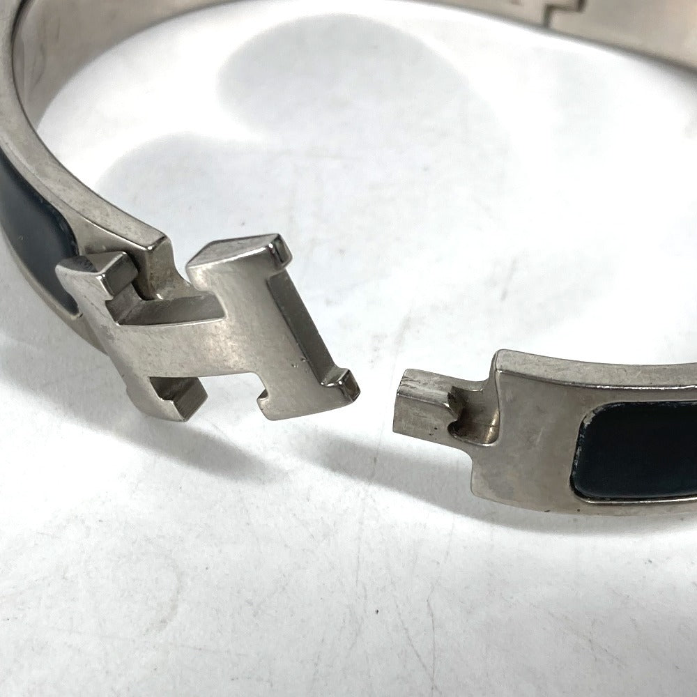 HERMES Bangle metal black Click crack PM Women  d