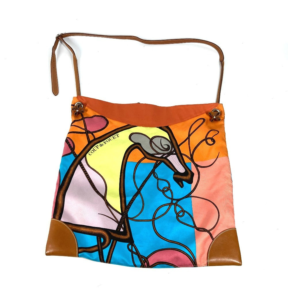 HERMES Shoulder Bag Silk, Leather multicolor COUP DE FOUET Whip Silky City MM unisex(Unisex)  d