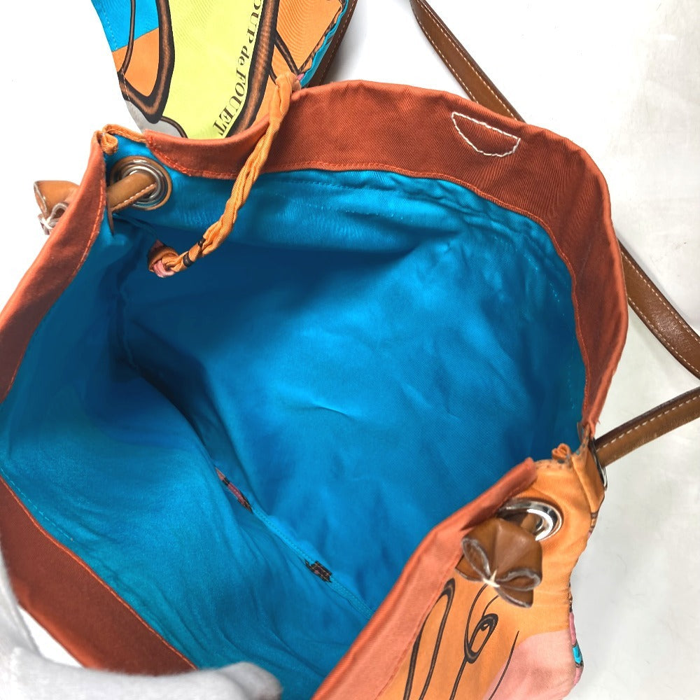 HERMES Shoulder Bag Silk, Leather multicolor COUP DE FOUET Whip Silky City MM unisex(Unisex)  d