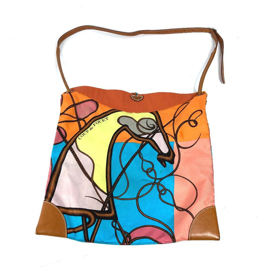 HERMES Shoulder Bag Silk, Leather multicolor COUP DE FOUET Whip Silky City MM unisex(Unisex)  d