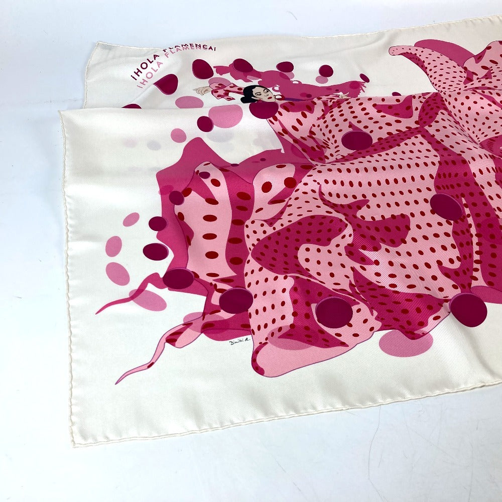 HERMES scarf silk pink Carre90 iHOLA FLAMENCA HOLA FLAMENCA Women  d