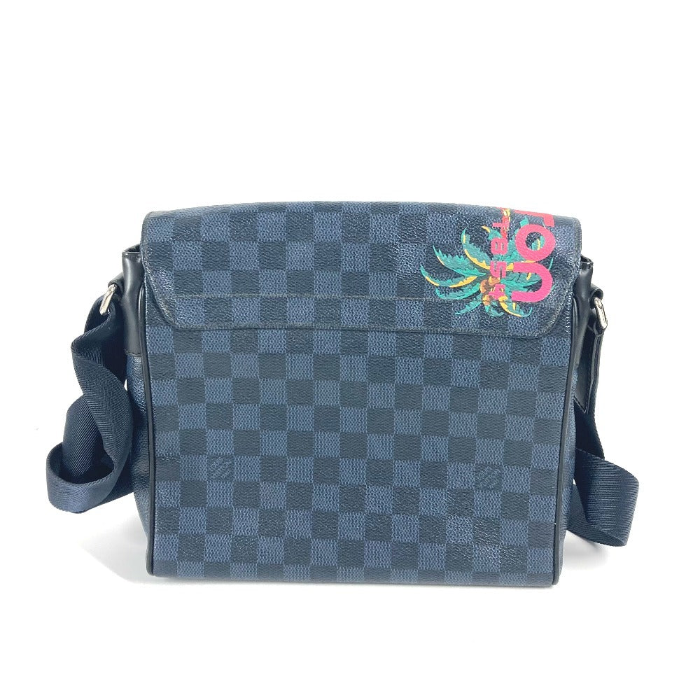 LOUIS VUITTON Shoulder Bag N50005 Damier Cobalt Canvas Navy Damier Cobalt District PM
