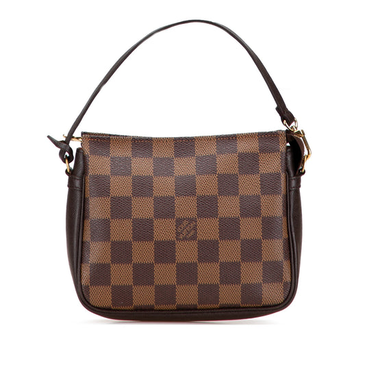 Brown Louis Vuitton Damier Ebene Trousse Pochette Handbag