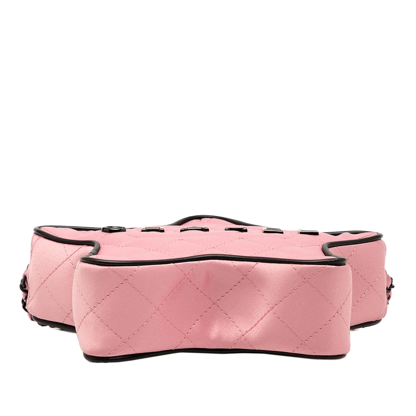 Pink Chanel Quilted Satin Walk Of Fame Star Crossbody