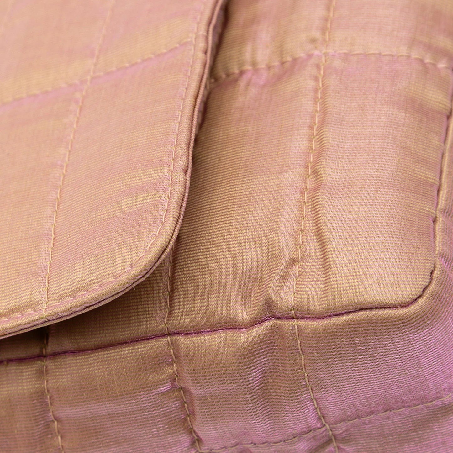 Pink Chanel Quilted Iridescent Nylon Mademoiselle Flap Shoulder Bag