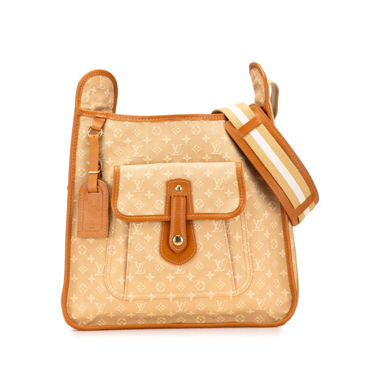 Tan Louis Vuitton Monogram Mini Lin Besace Mary Kate Crossbody Bag