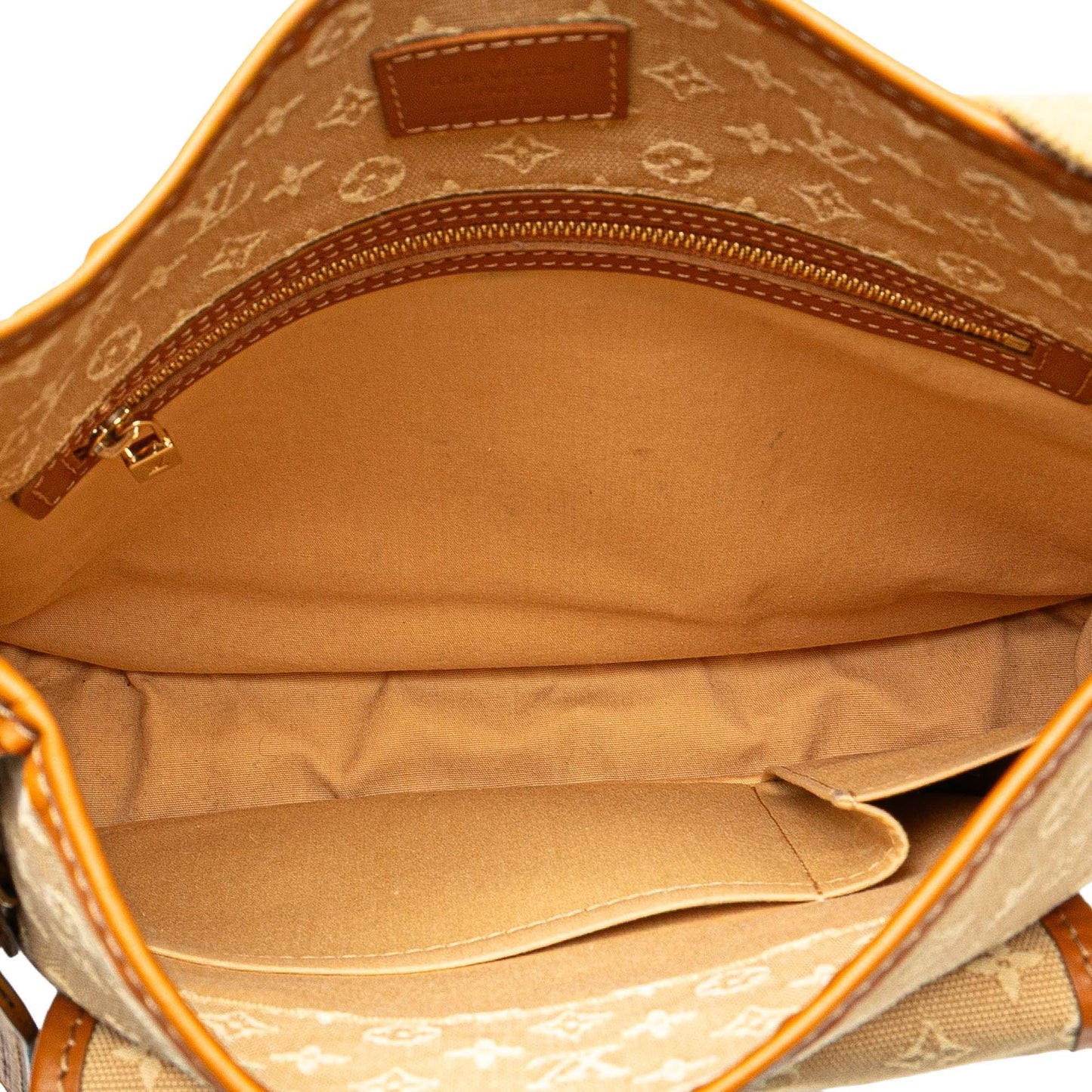 Tan Louis Vuitton Monogram Mini Lin Besace Mary Kate Crossbody Bag