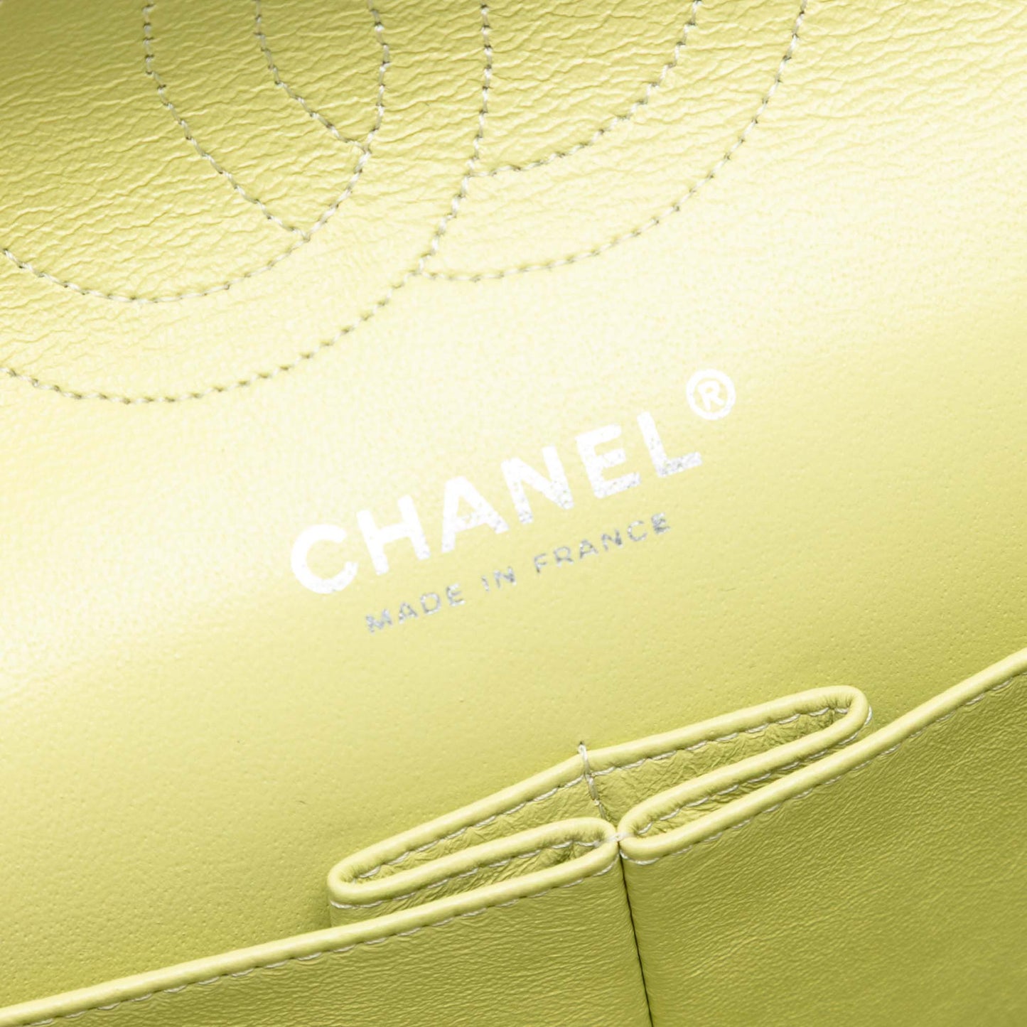 Pastel Green Chanel Medium Classic Lambskin Double Flap Shoulder Bag