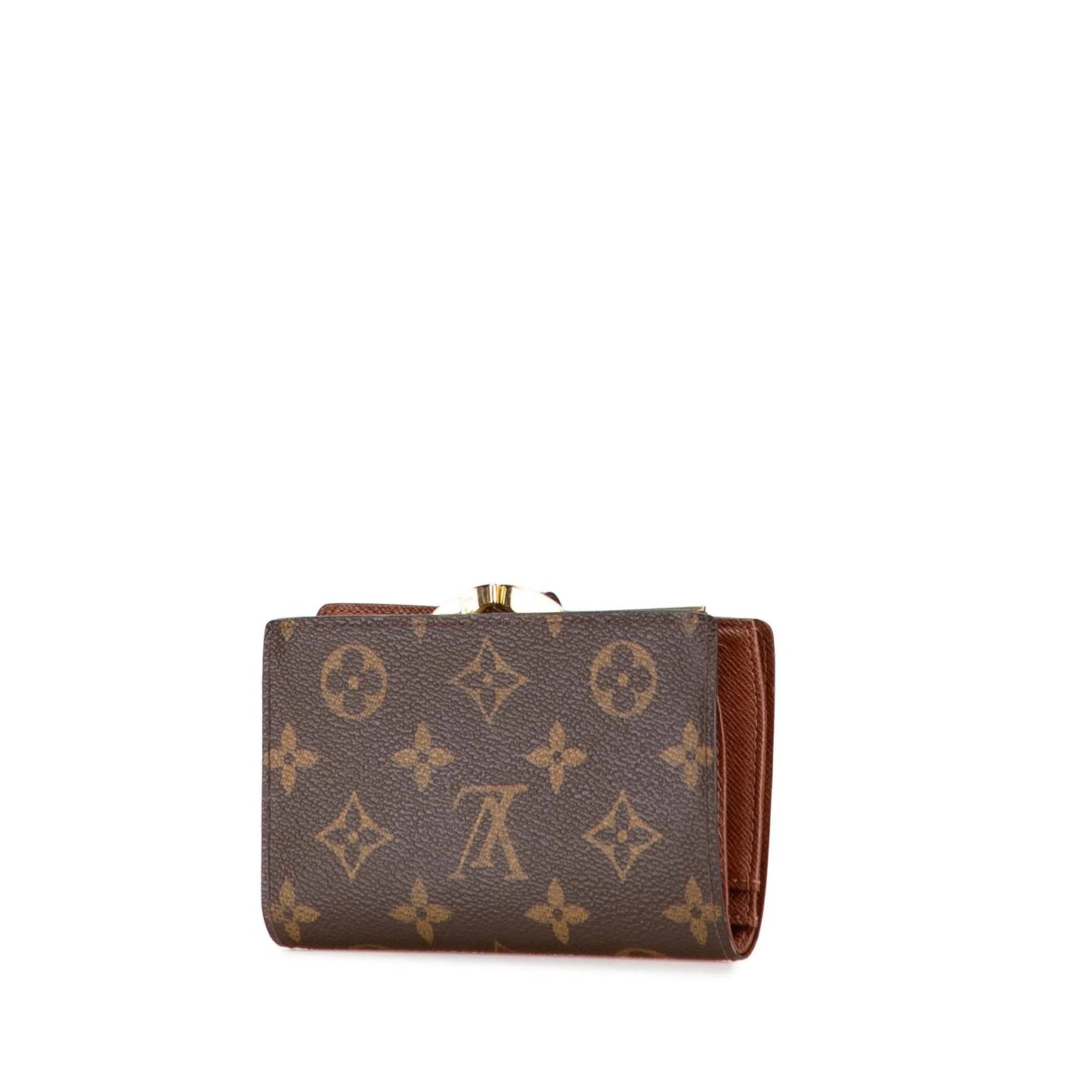 Brown Louis Vuitton Monogram Porte Monnaie Billets Viennois Small Wallets