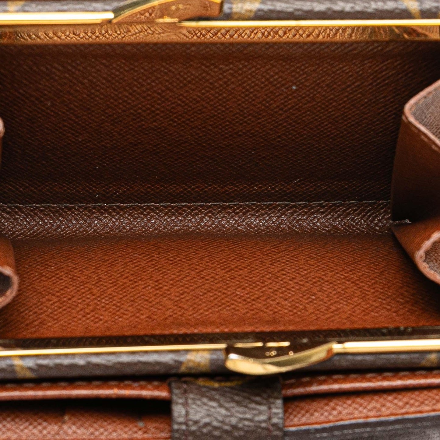 Brown Louis Vuitton Monogram Porte Monnaie Billets Viennois Small Wallets