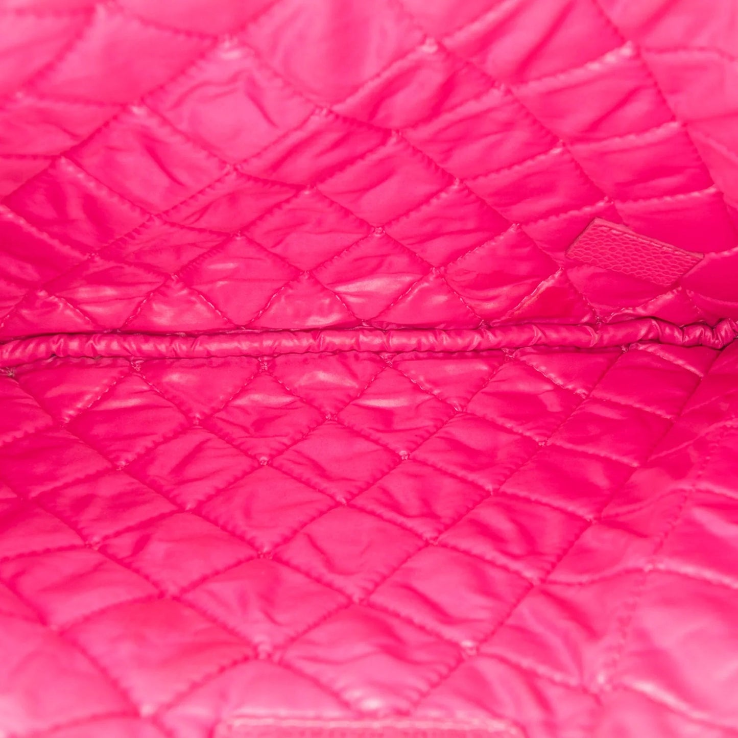 Pink Chanel Small Quilted Caviar O Case Clutch