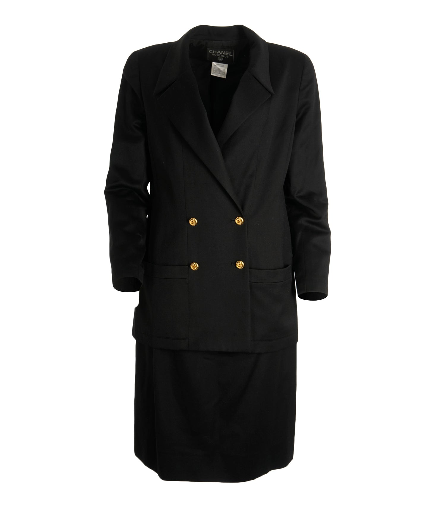 Chanel Black CC Button   Suit Set  ALC2235
