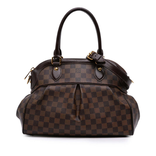 Brown Louis Vuitton Damier Ebene Trevi PM Satchel