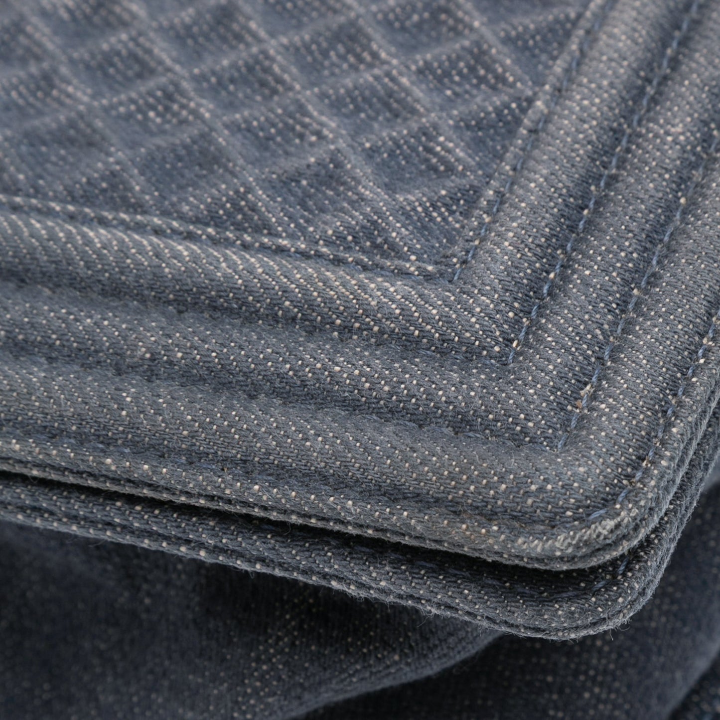 Blue Chanel Medium Embossed Denim Boy Flap Crossbody Bag