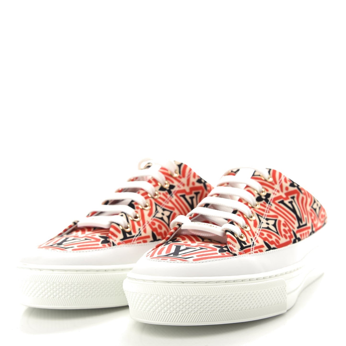 LOUIS VUITTON NYLON MONOGRAM CRAFTY OPEN BACK SNEAKERS