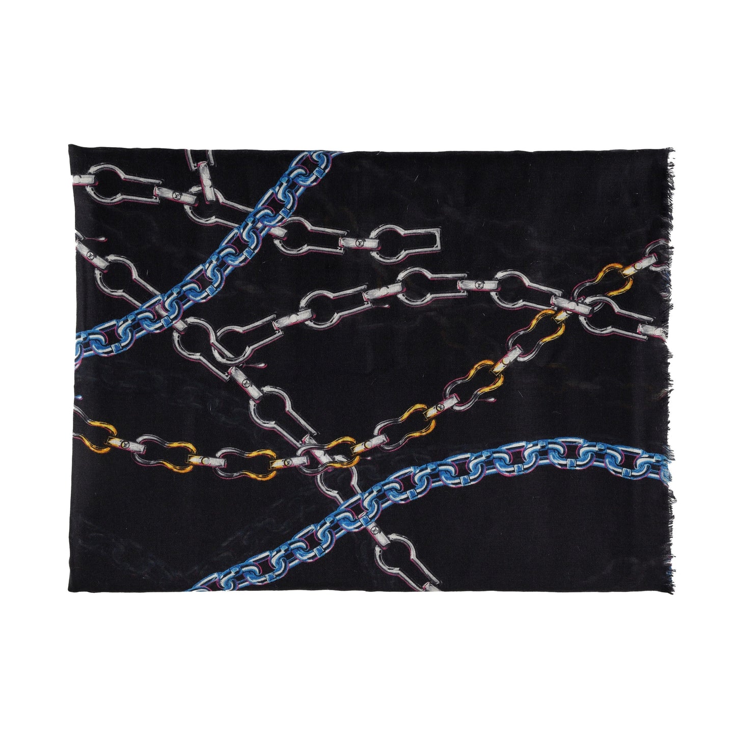 LOUIS VUITTON Louis Vuitton Multicolor Chain Print Scarf