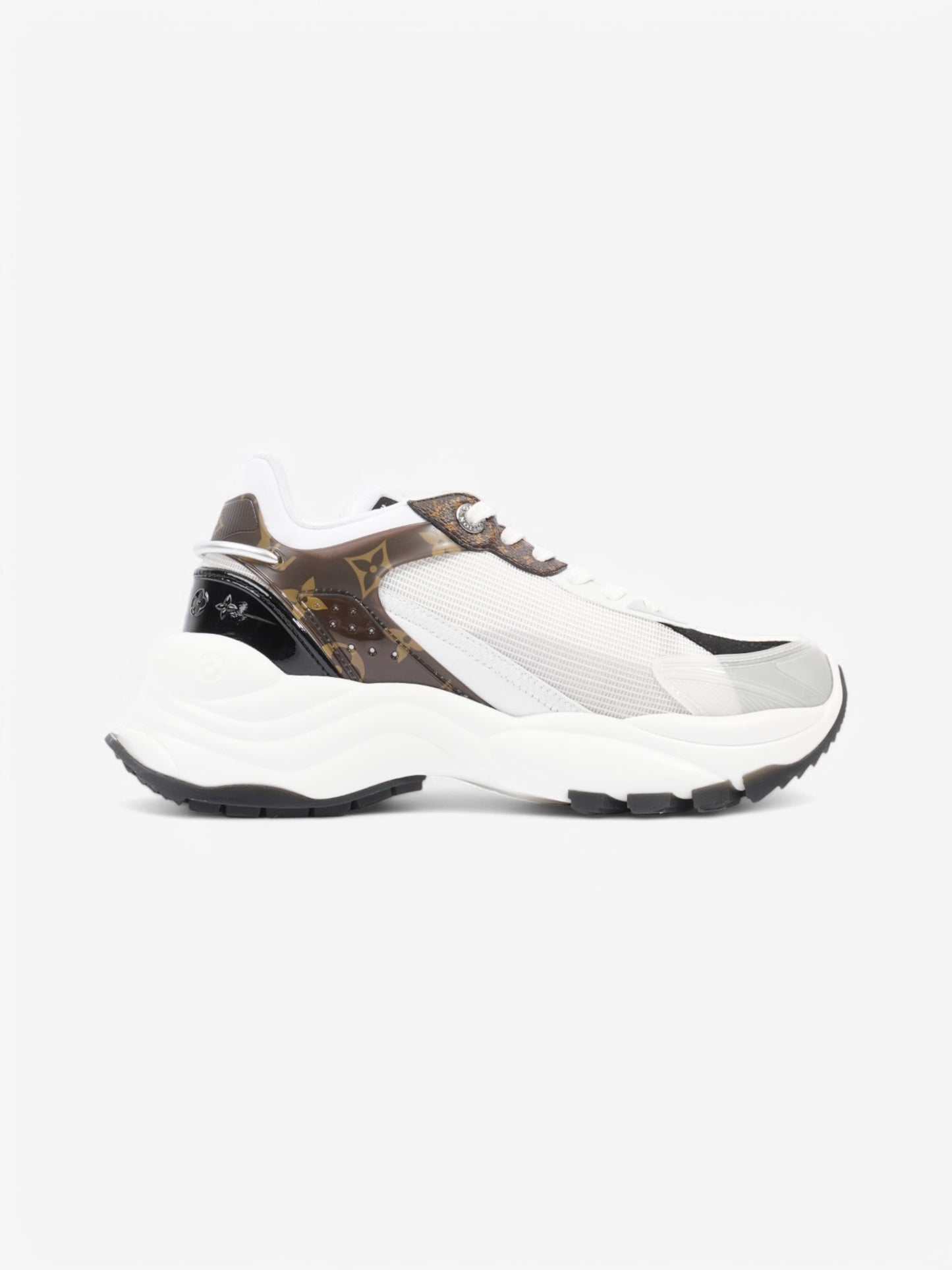 Louis Vuitton Run 55 Sneakers White  / Black / Monogram Mesh EU 38 UK 5