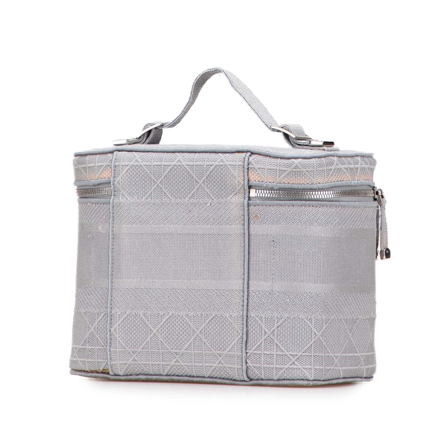 Gray Dior Canvas Cannage Diortravel Vanity Case
