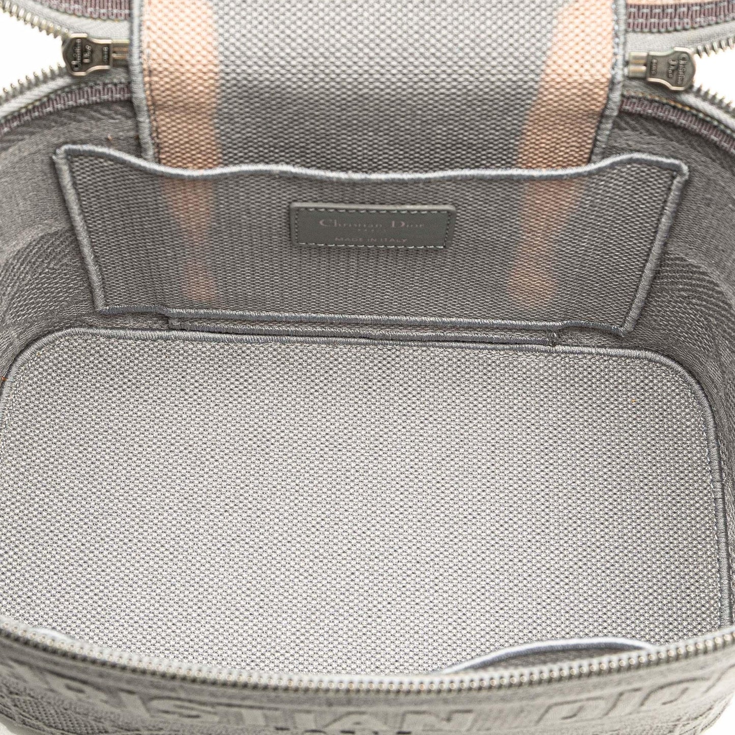 Gray Dior Canvas Cannage Diortravel Vanity Case