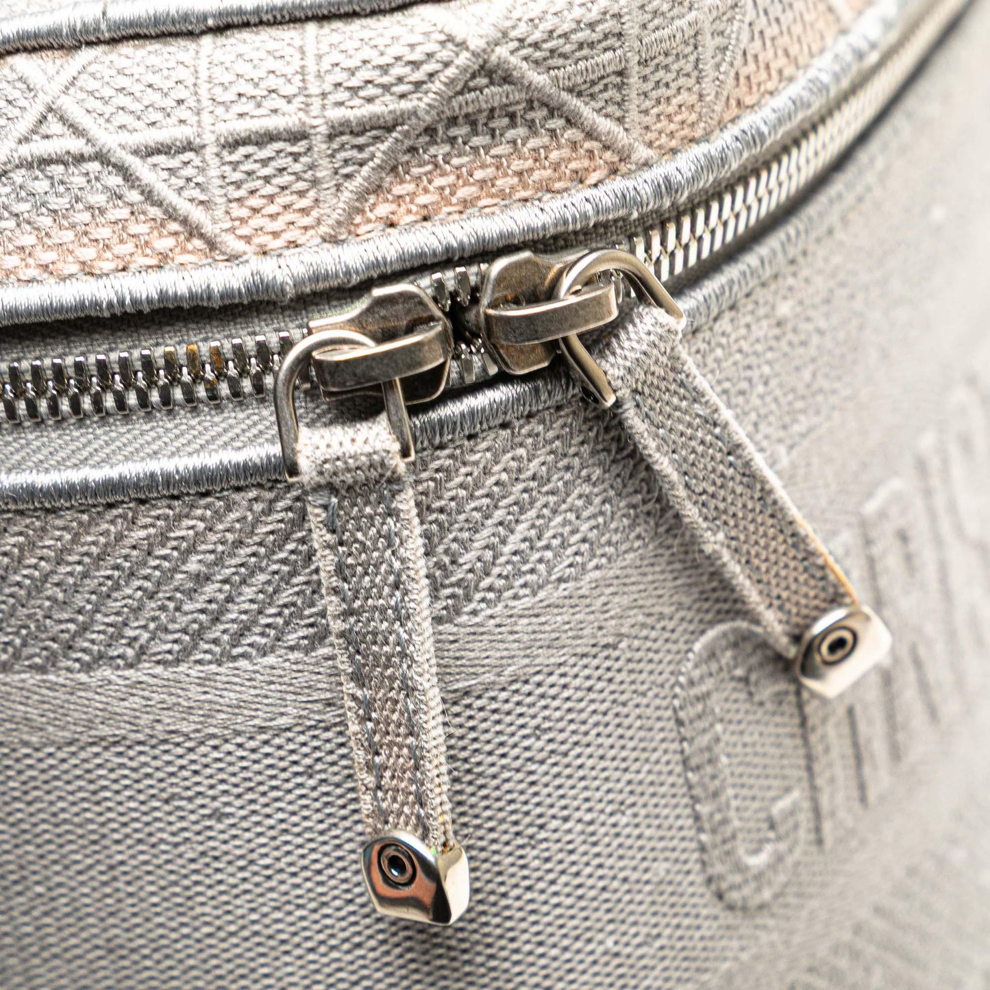 Gray Dior Canvas Cannage Diortravel Vanity Case