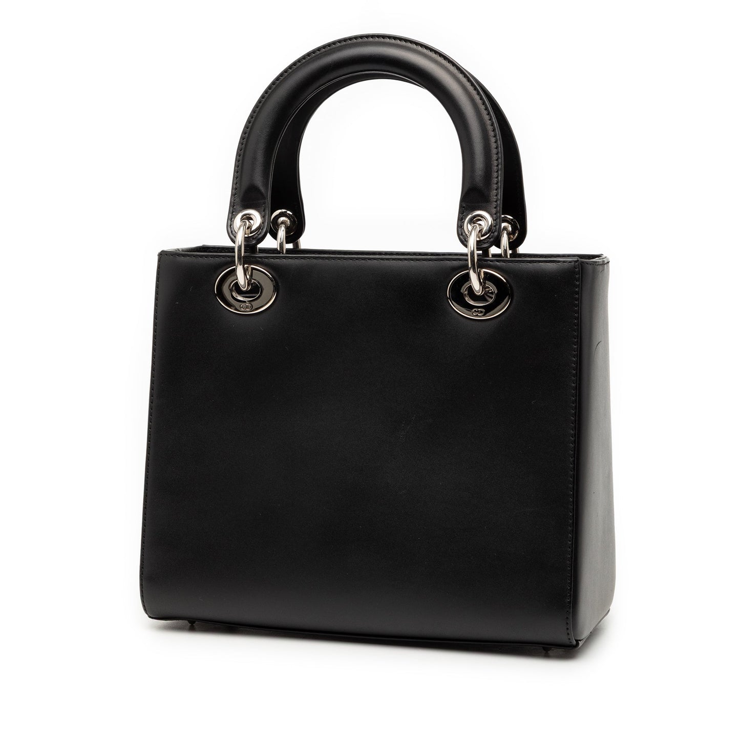 Black Dior Medium Calfskin Pockets Lady Dior Satchel