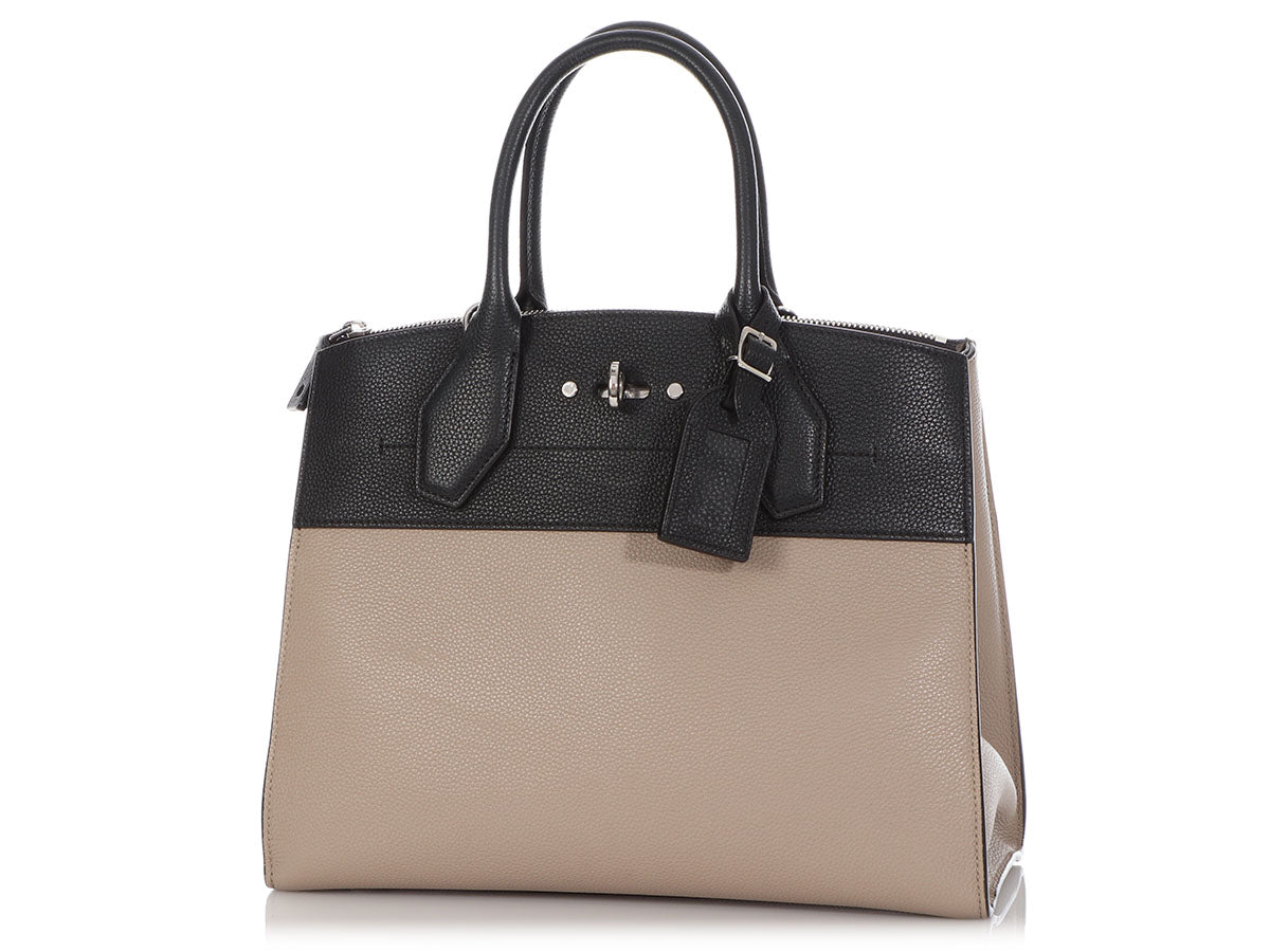 Louis Vuitton Galet and Noir Taurillon City Steamer MM