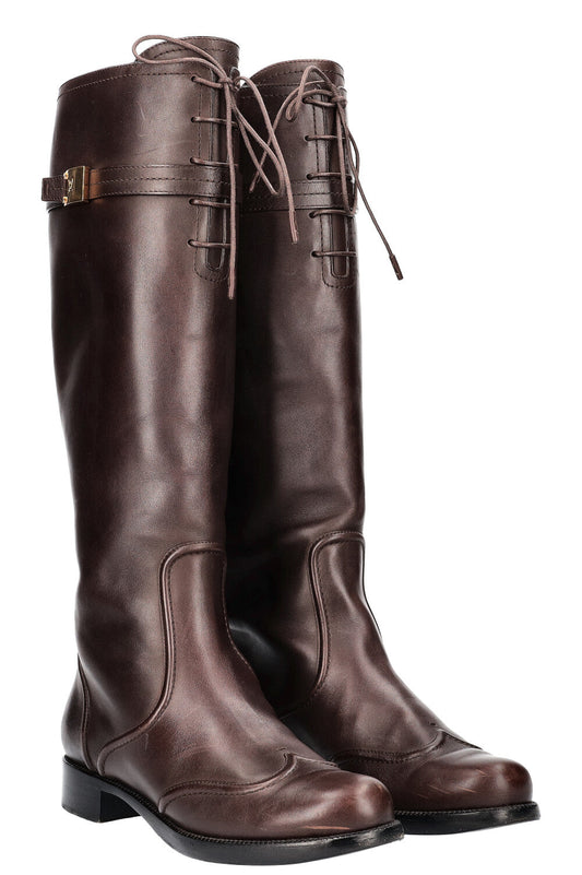 LOUIS VUITTON Riding Boots Brown