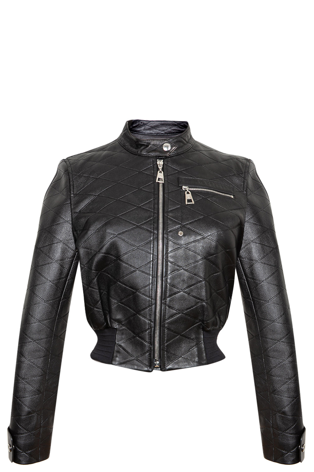 LOUIS VUITTON Leather Jacket Black