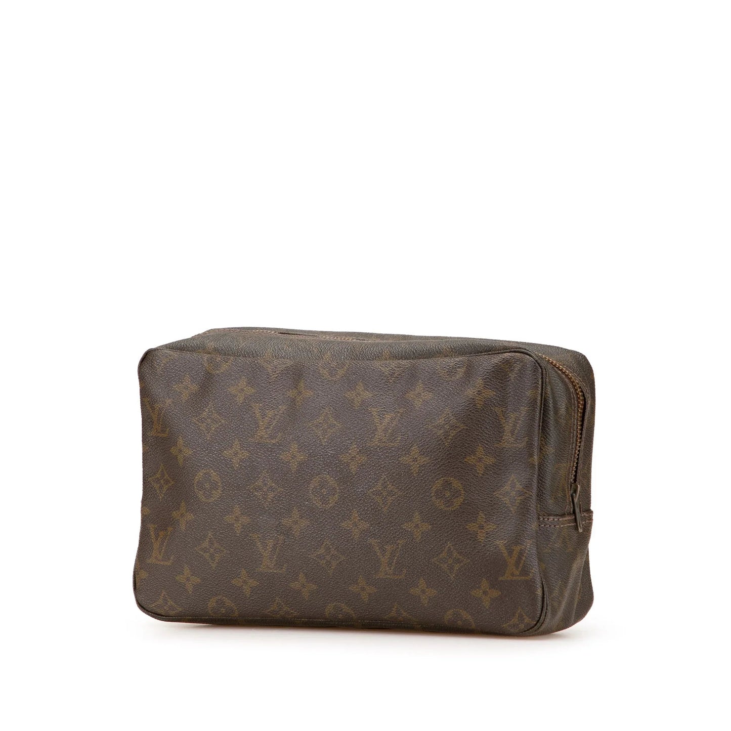 Brown Louis Vuitton Monogram Trousse Toilette 28 Clutch Bag