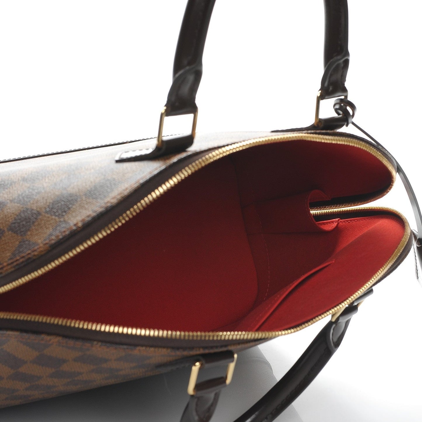 LOUIS VUITTON DAMIER EBENE ALMA MM HANDBAG