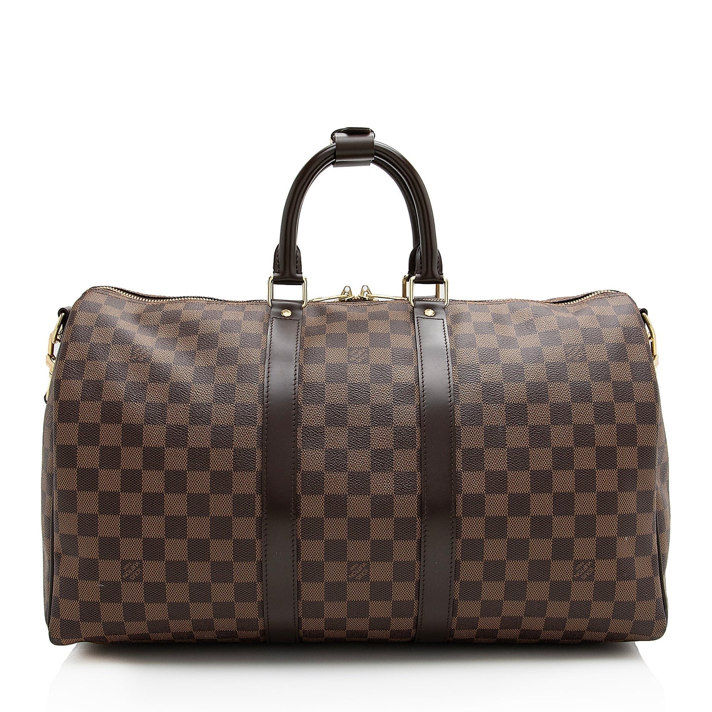 Louis Vuitton Damier Ebene Keepall Bandouliere 45 Duffel Bag (SHF-22790)