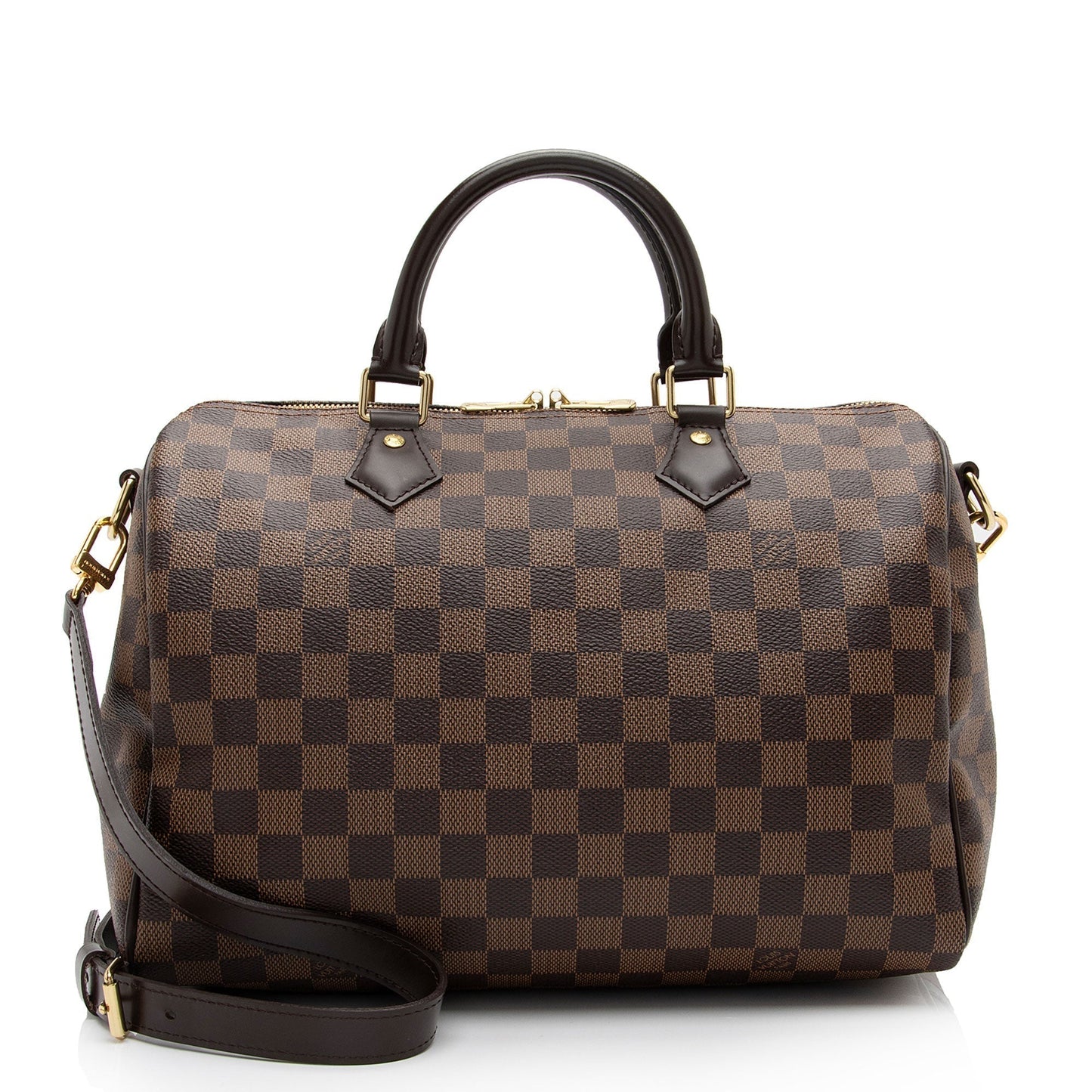 Louis Vuitton Damier Ebene Speedy Bandouliere 30 Satchel (SHF-jMwGuO)