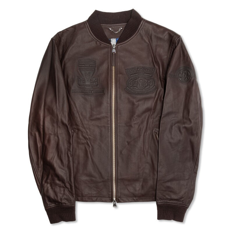 LOUIS VUITTON CALFSKIN KING OF TRUNK MAKERS PATCH BLOUSON JACKET