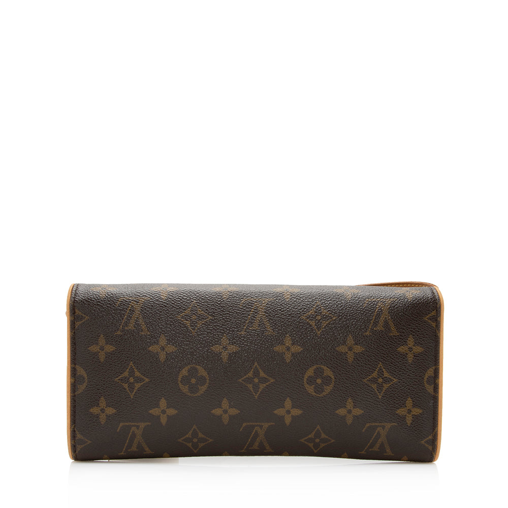 Louis Vuitton Monogram Canvas Pochette Twin GM Shoulder Bag (SHF-20315)