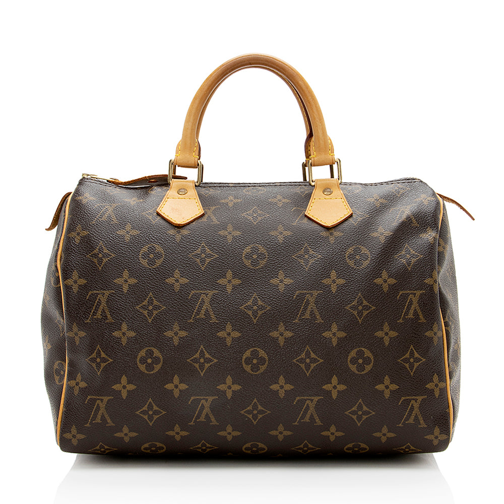 Louis Vuitton Monogram Canvas Speedy 30 Satchel (SHF-17048)