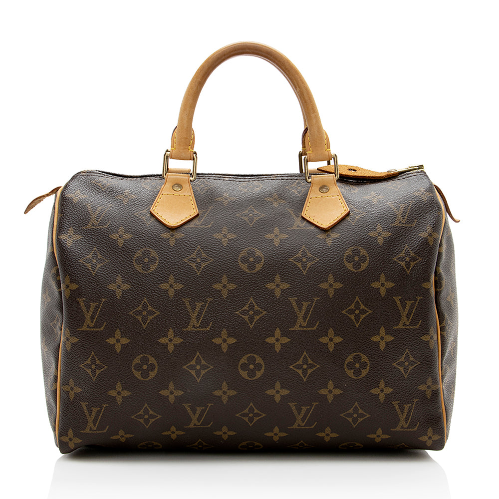 Louis Vuitton Monogram Canvas Speedy 30 Satchel (SHF-17048)