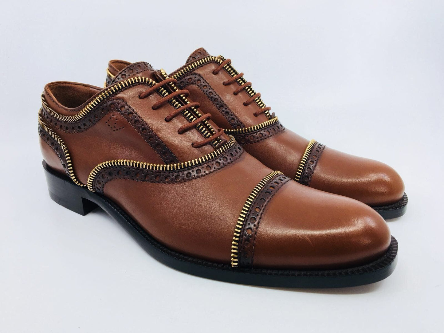 LOUIS VUITTON Calfskin Tomboy Richelieu Oxford Shoes