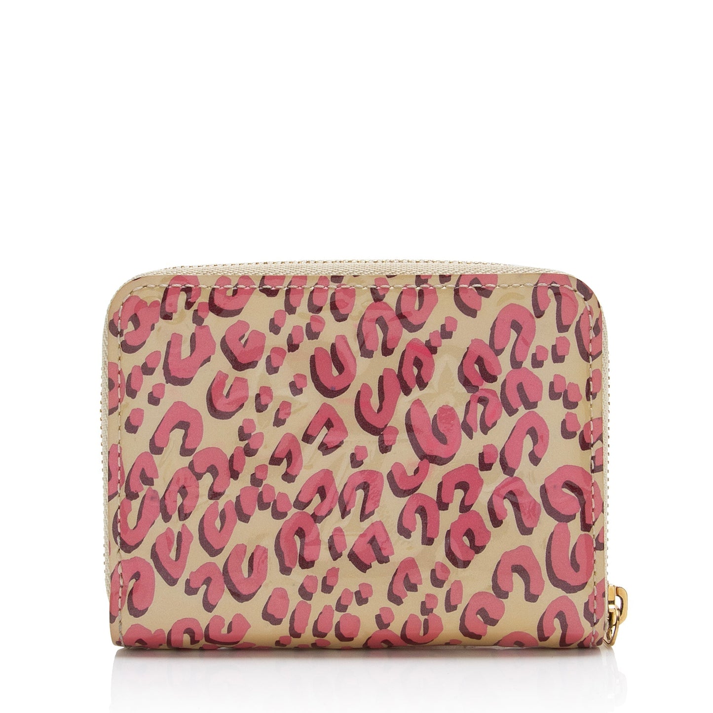 Louis Vuitton Limited Edition Stephen Spro  Monogram Vernis Leopard Zippy Coin Purse