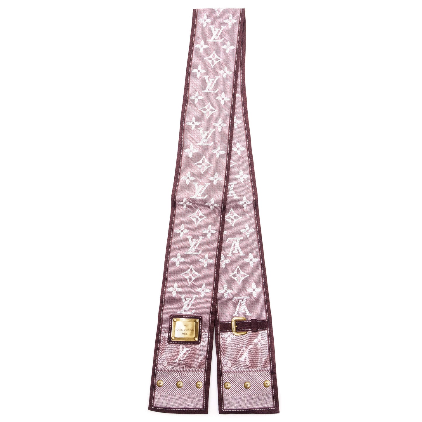 Louis Vuitton Burgundy New Denim LV Monogram Bandeau