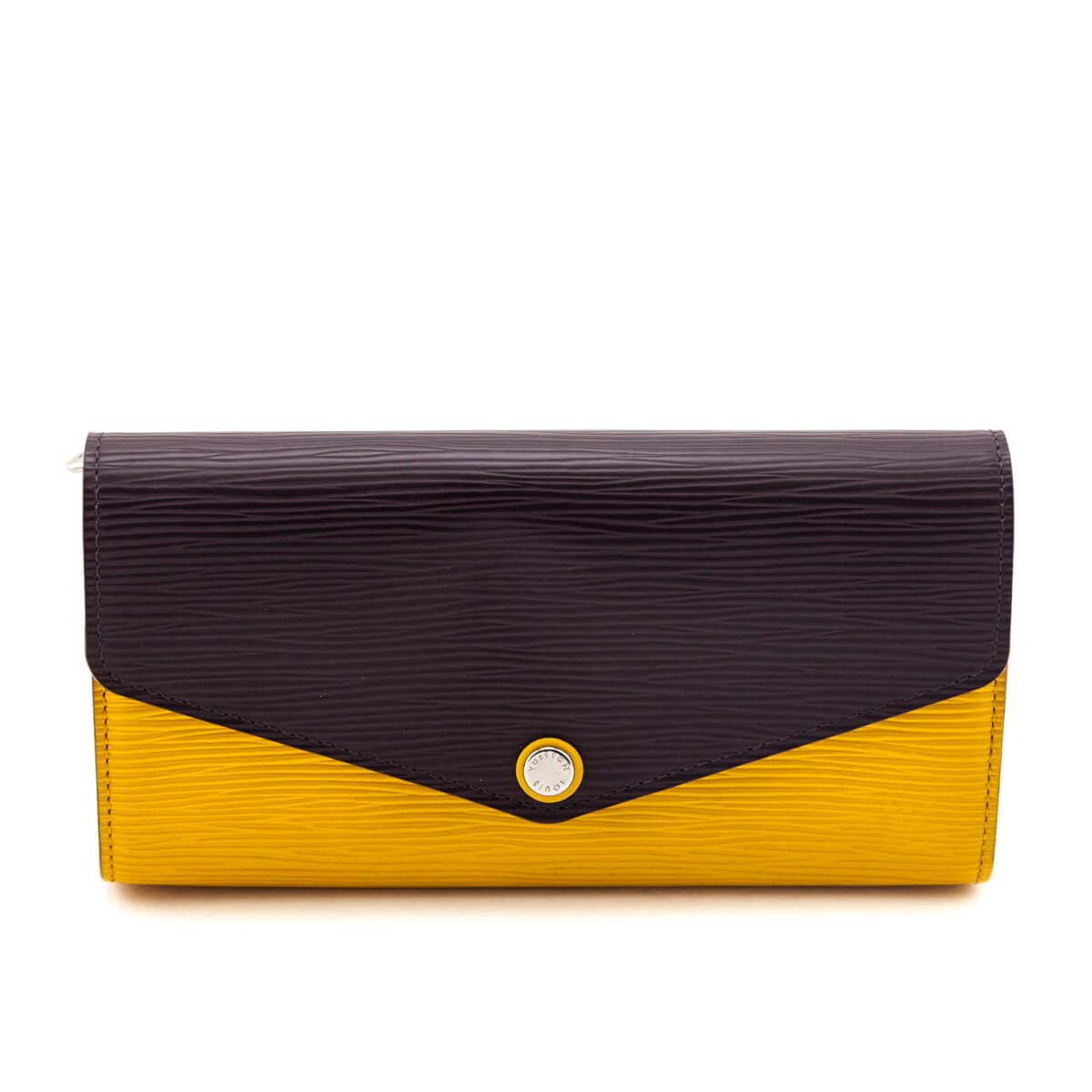 Louis Vuitton Citron Brown Epi Sarah Wallet NM