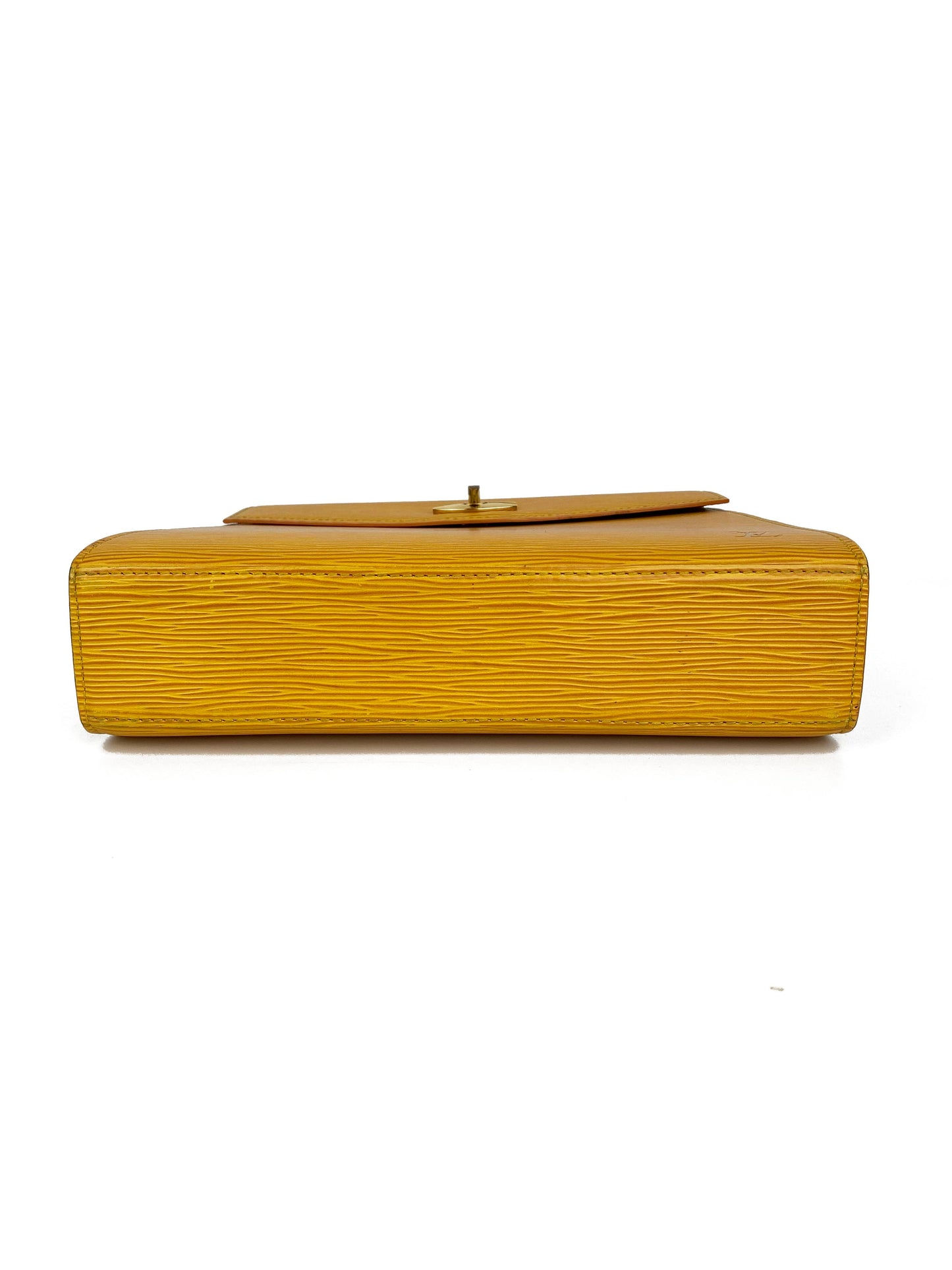 Louis Vuitton Yellow Malesherbes Epi Top Handle Bag