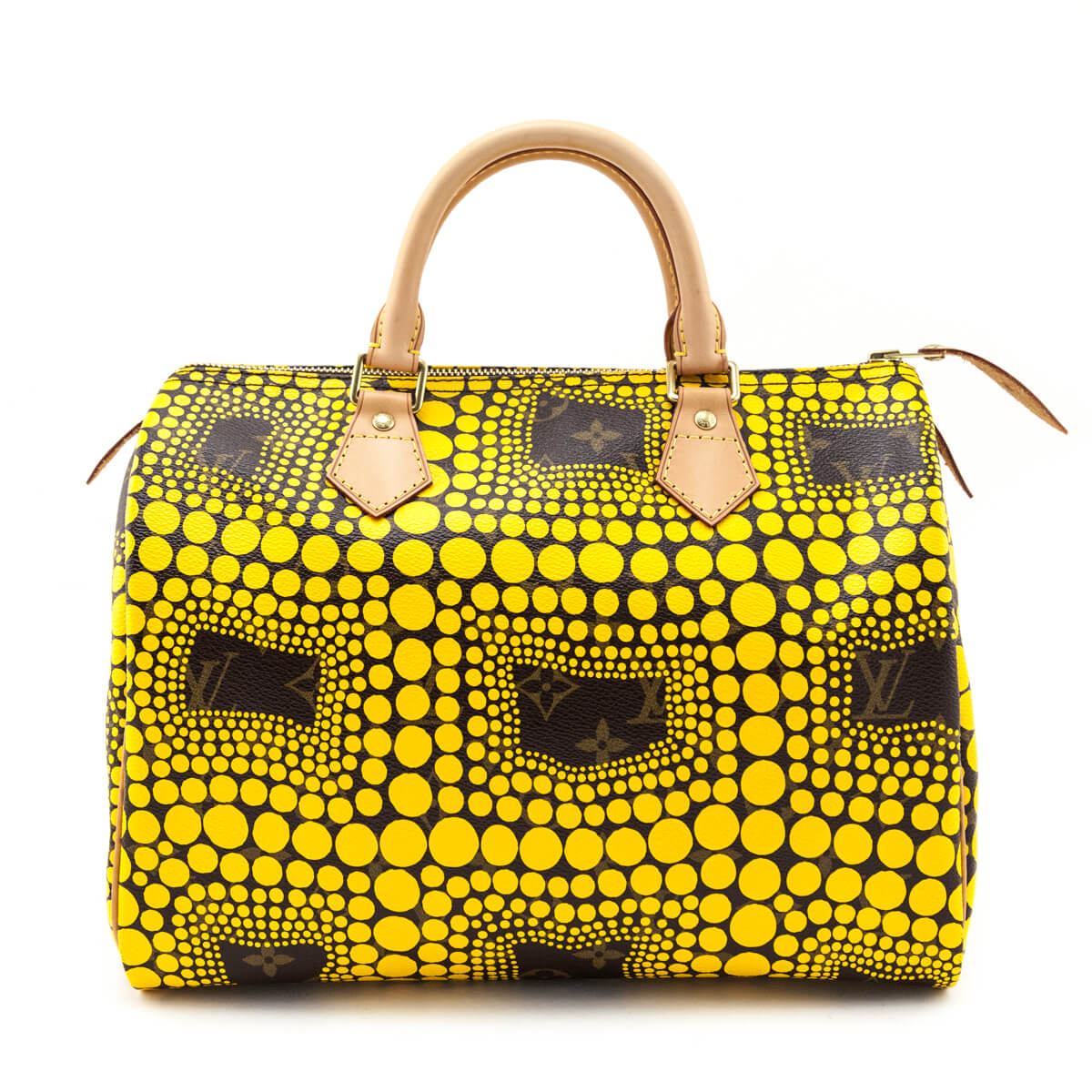 Louis Vuitton Yellow Monogram Kusama Town Speedy 30