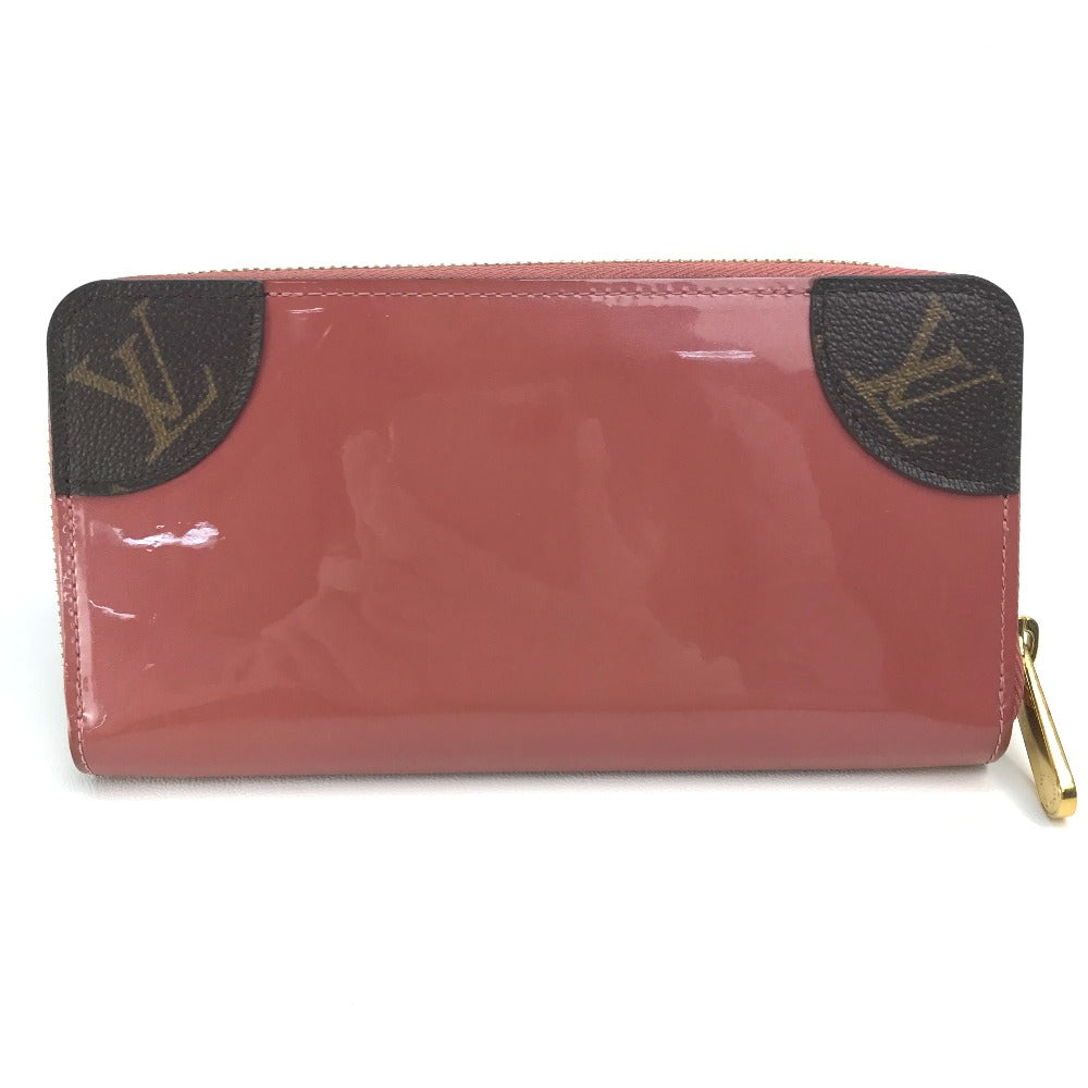 LOUIS VUITTON Long Wallet Purse ‚l62318 Patent leather / monogram canvas Pink beige type Monogram Zippy Venice Women