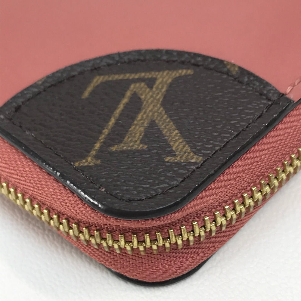 LOUIS VUITTON Long Wallet Purse ‚l62318 Patent leather / monogram canvas Pink beige type Monogram Zippy Venice Women
