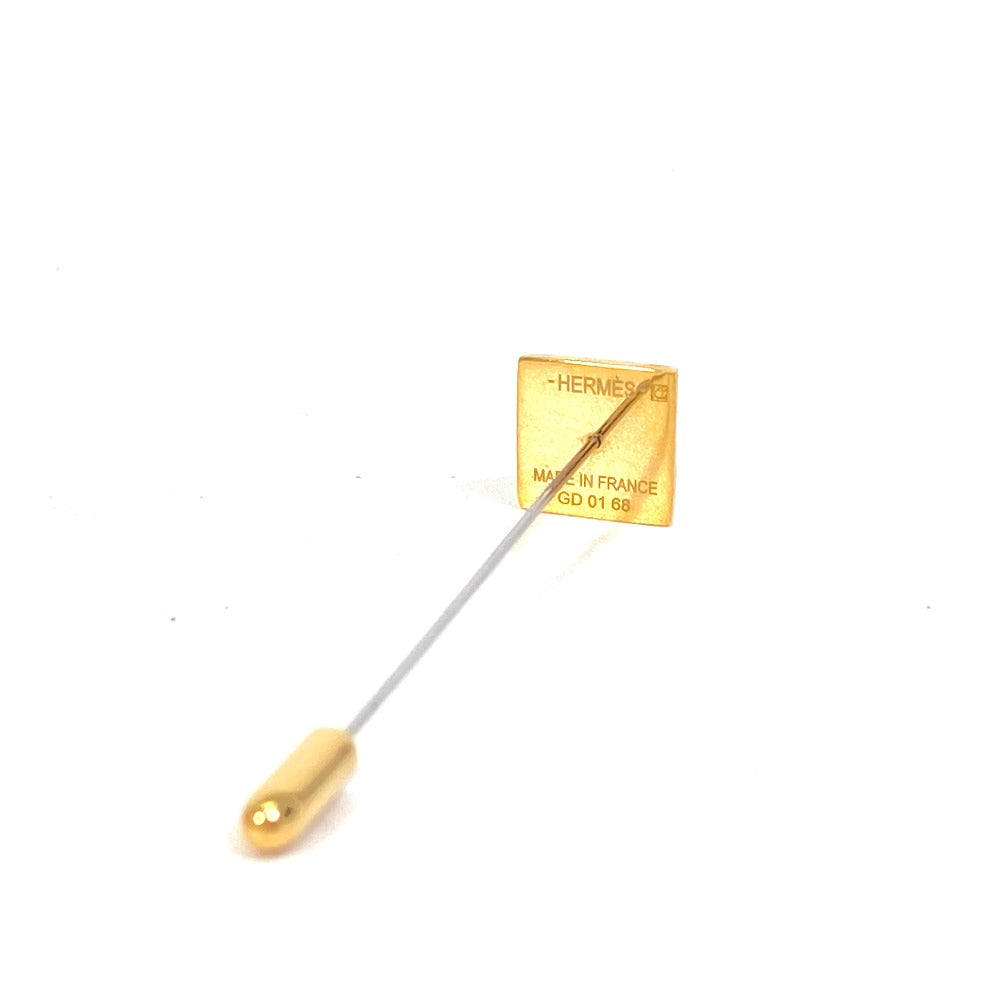 HERMES Brooch Gold Plated gold Accessories Medor Women  d