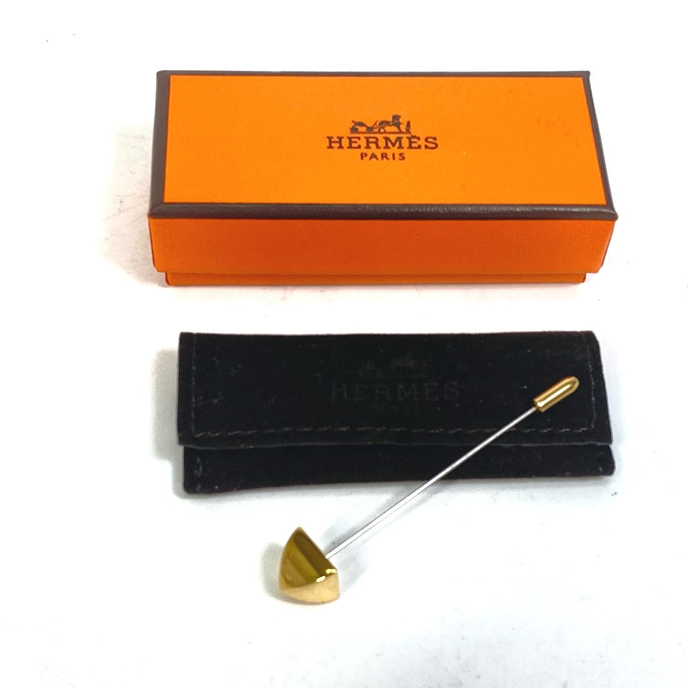 HERMES Brooch Gold Plated gold Accessories Medor Women  d