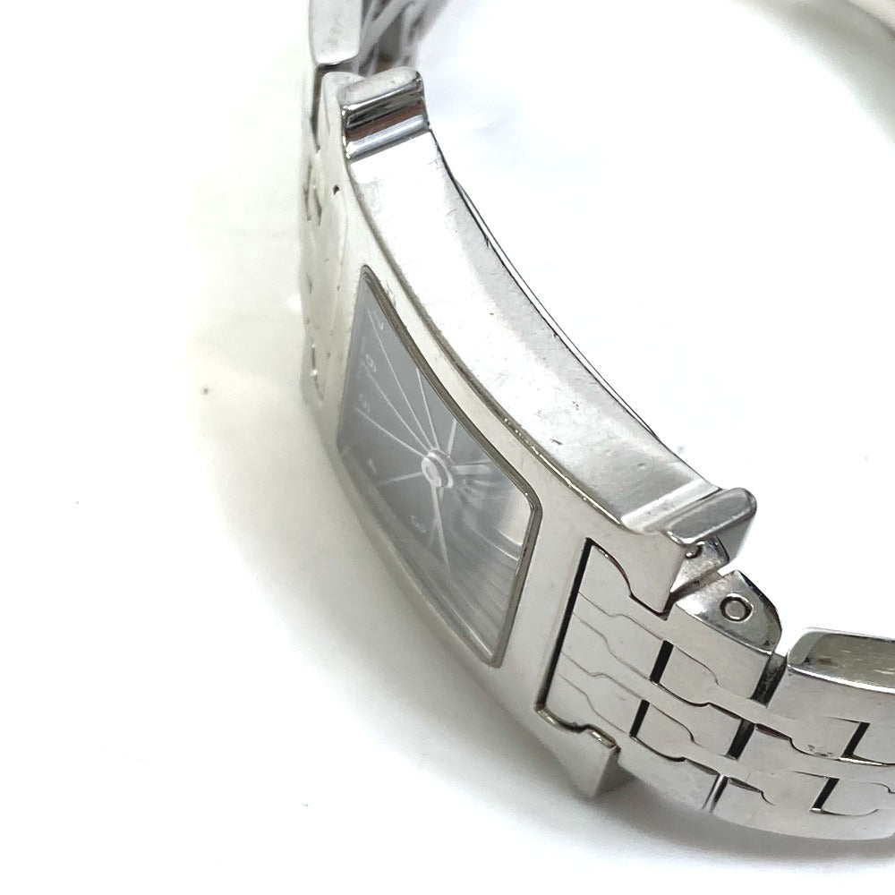 HERMES Watches Quartz HH1.210 Stainless Steel Silver H watch black dial Women  d