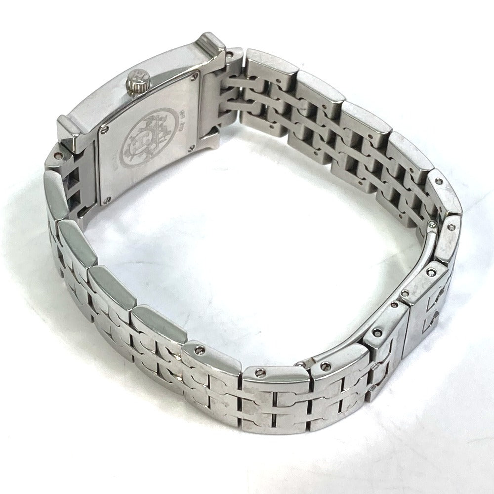 HERMES Watches Quartz HH1.210 Stainless Steel Silver H watch black dial Women  d