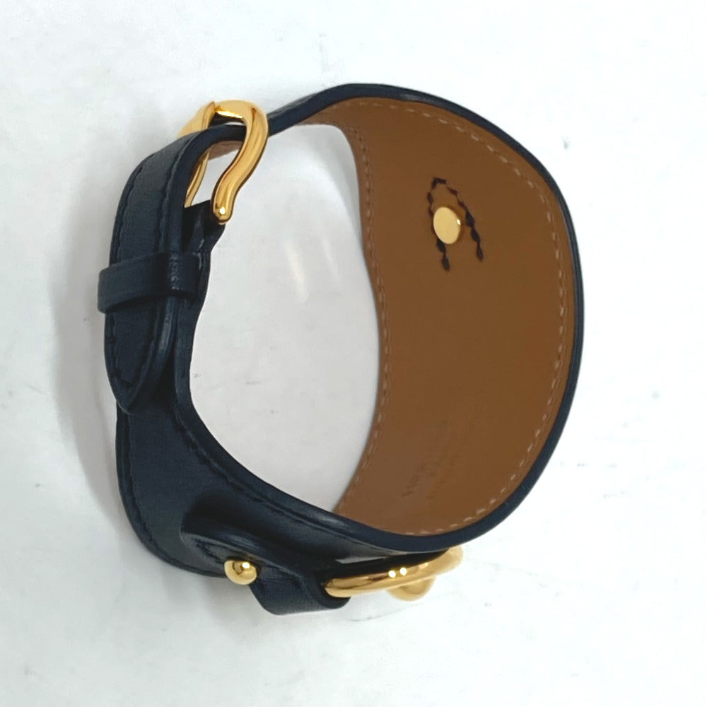 HERMES bracelet Vaux Swift black Horsebit Women T2  d